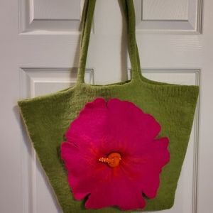 Wool tote bag